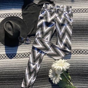 Chevron Printed Jean